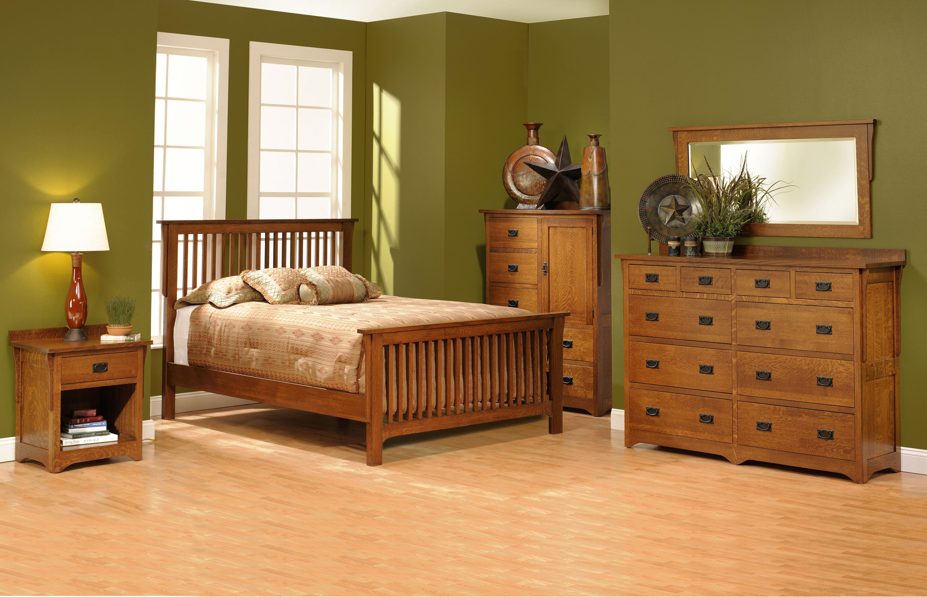 San Juan Mission Style Solid Oak Mission Bedroom Set Amish throughout proportions 3024 X 1950