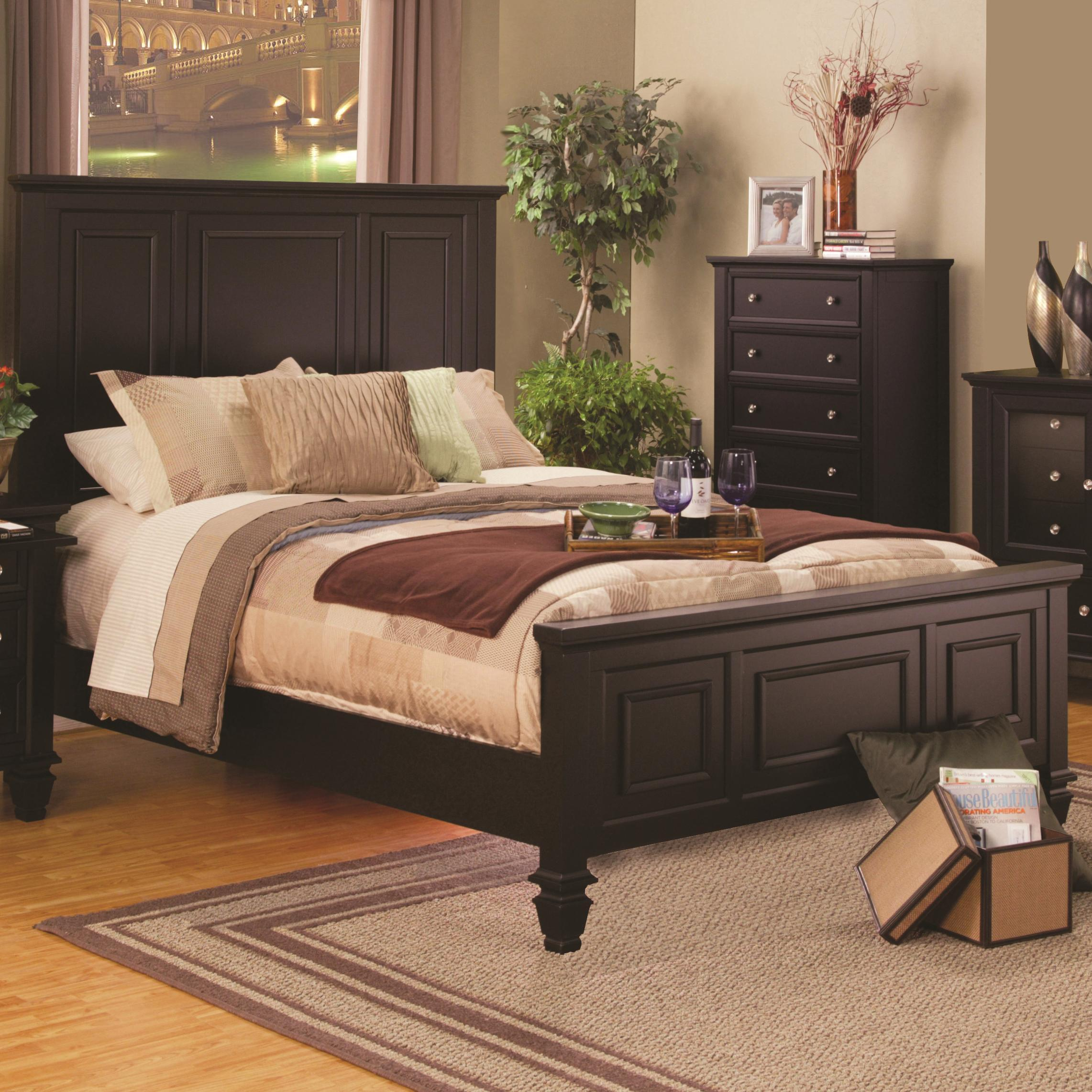 Sandy Beach Classic Queen High Headboard Bed intended for proportions 2283 X 2283