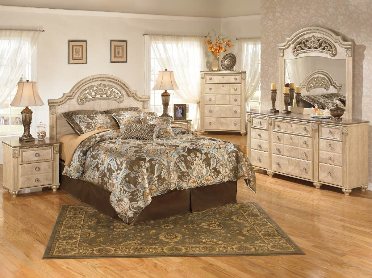 Saveaha Light Brown Wood Marble Master Bedroom Set Bedrooms Wood pertaining to measurements 1205 X 900