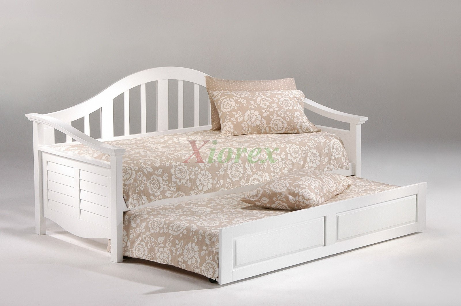 Seagull Daybed Twin Size White Day Bed With Trundle Bed Xiorex regarding dimensions 1600 X 1064