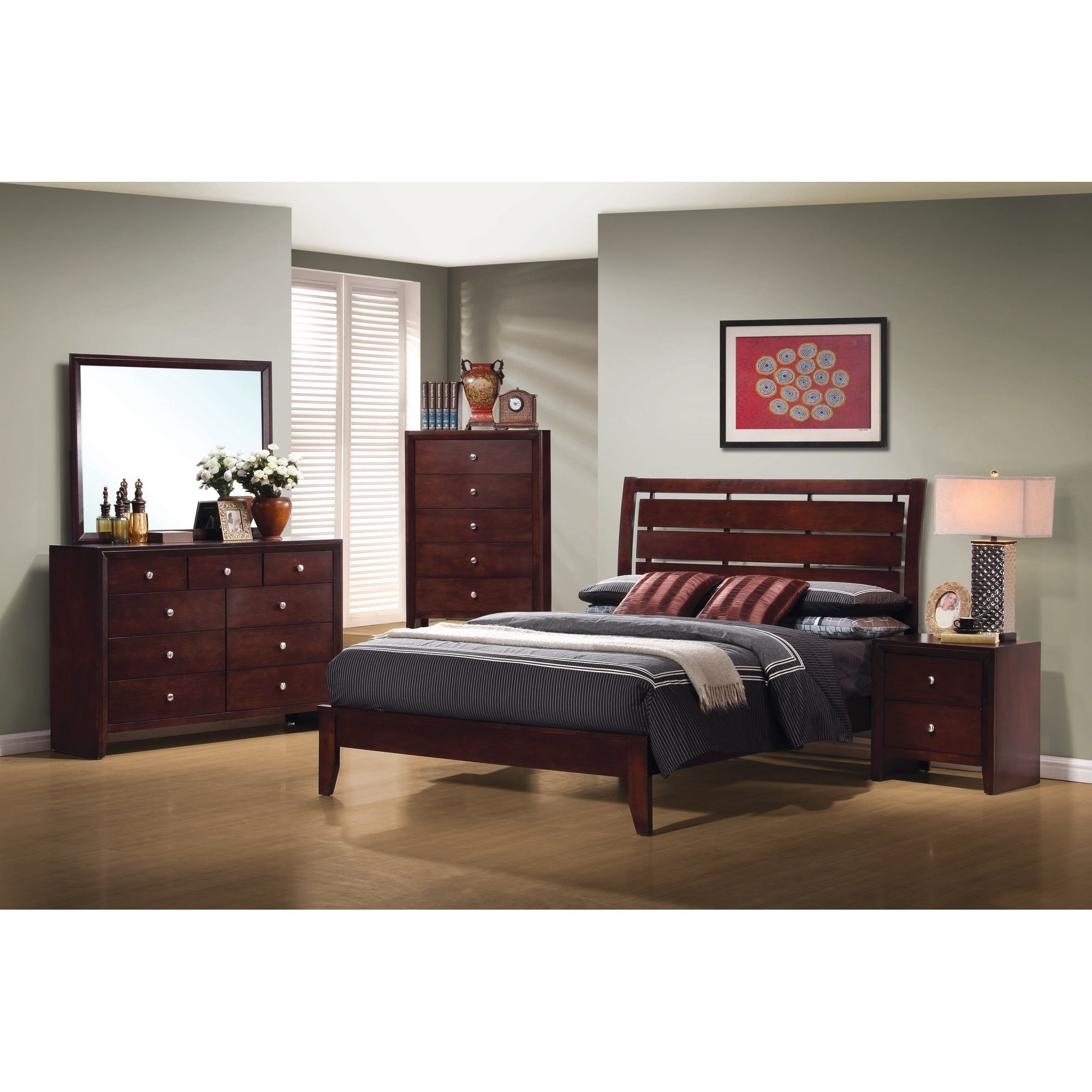 Serenity Rich Merlot 5 Piece Bedroom Set for sizing 2000 X 2000