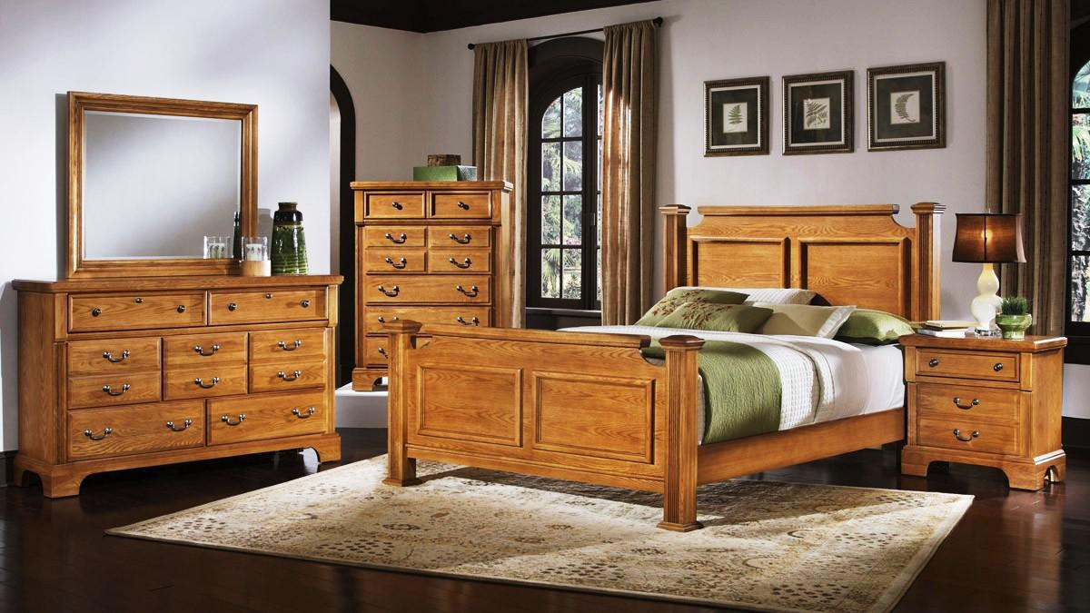 samuel lawrence honey oak bedroom furniture
