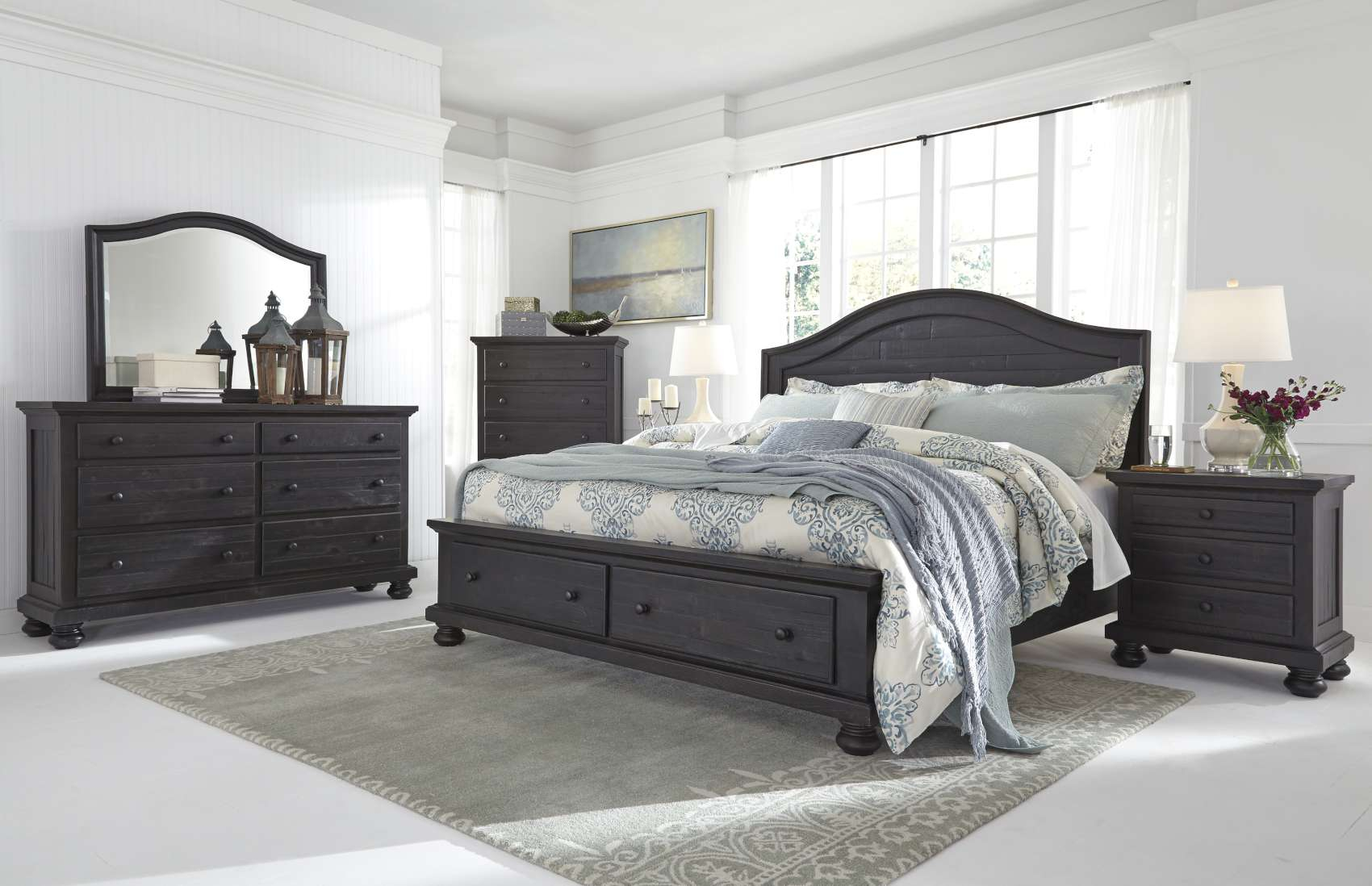 Sharlowe Charcoal Bedroom Collectionb635 in measurements 1700 X 1098