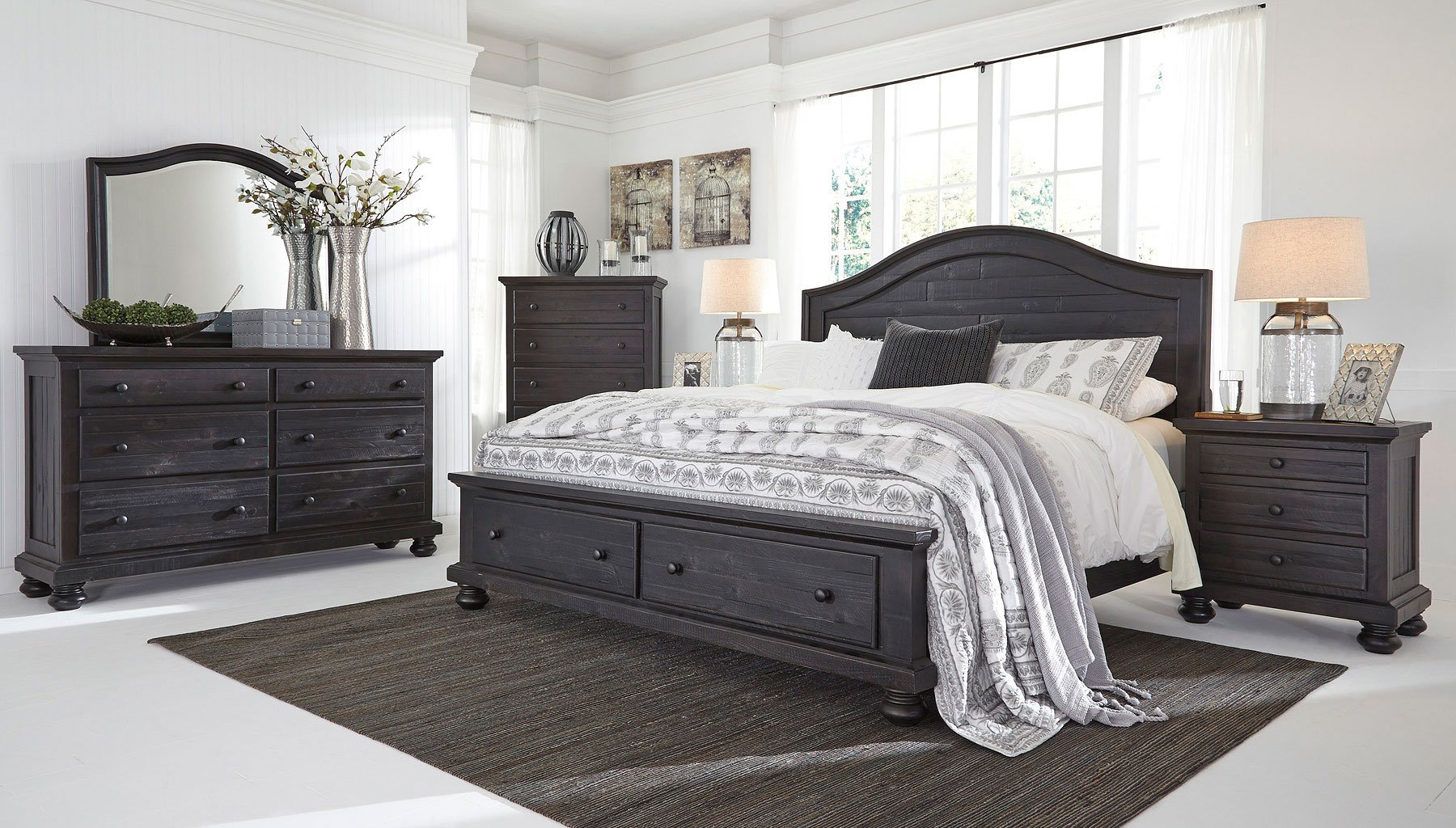 Sharlowe Storage Bedroom Set Signature Design Furniture Cart regarding size 1800 X 1024