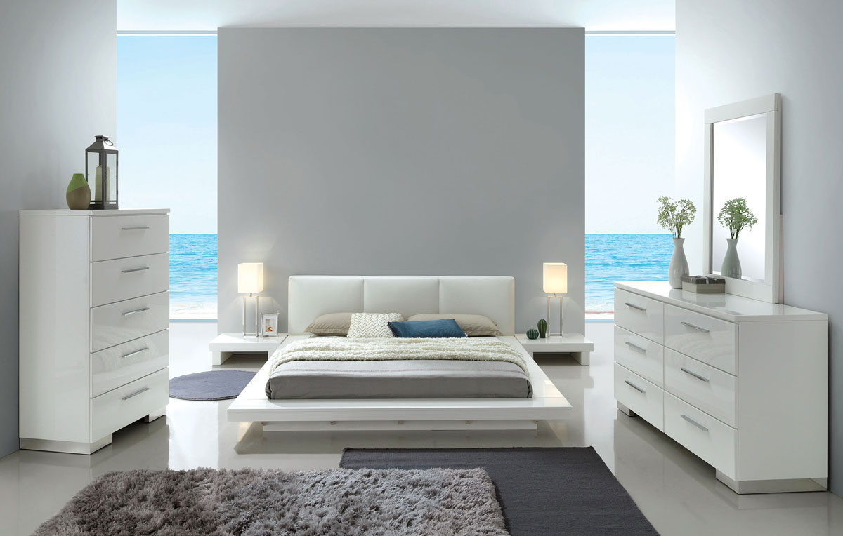 Shiro Modern Low Profile Platform Bed throughout proportions 1200 X 764
