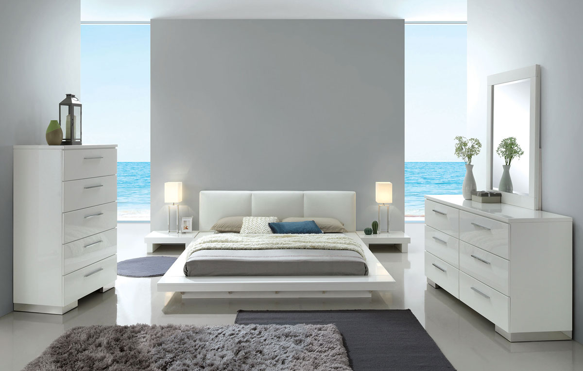 Shiro Modern Low Profile Platform Bed with dimensions 1200 X 764