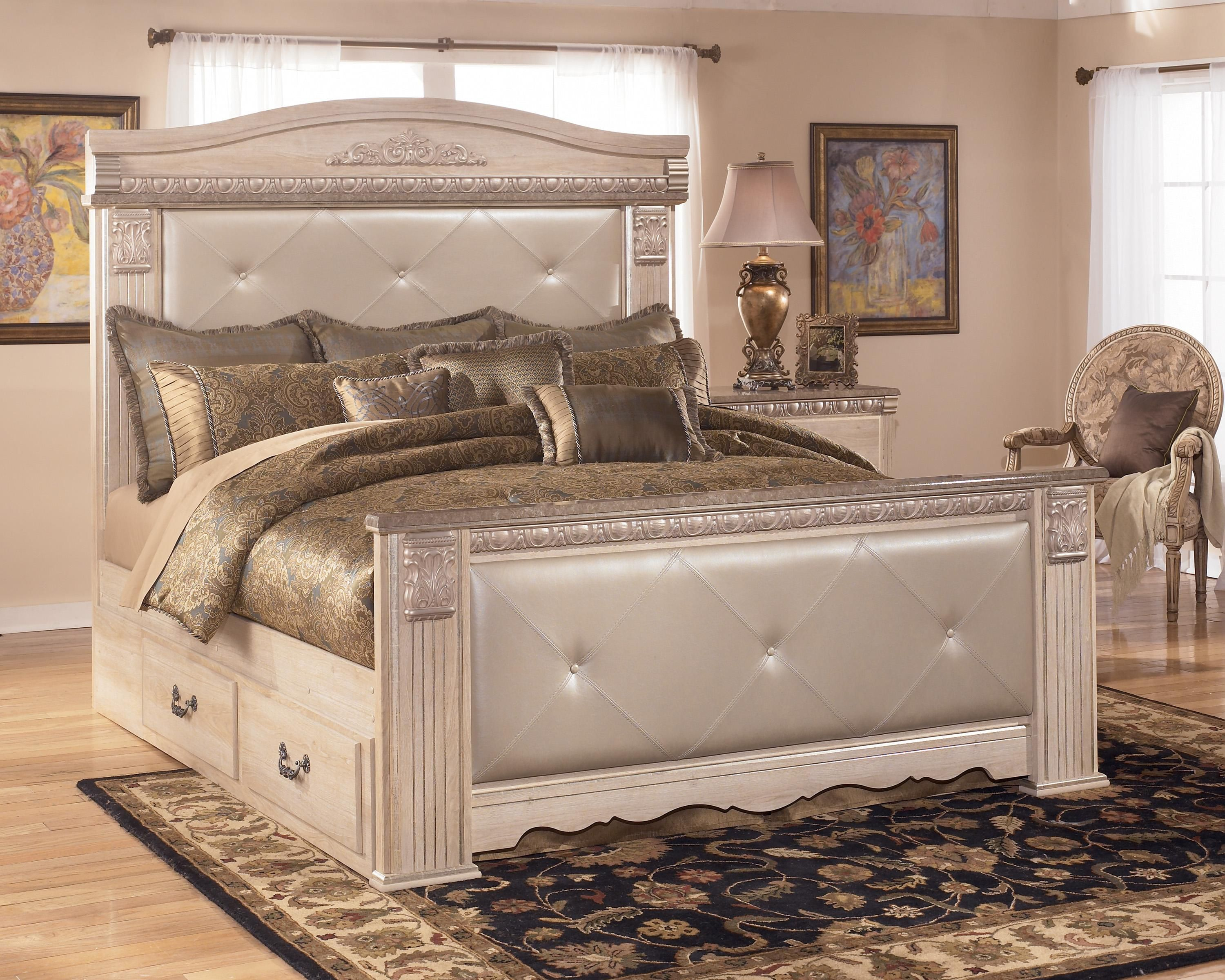Silverglade King Upholstered Mansion Bed With Storage Beds And in sizing 3000 X 2401