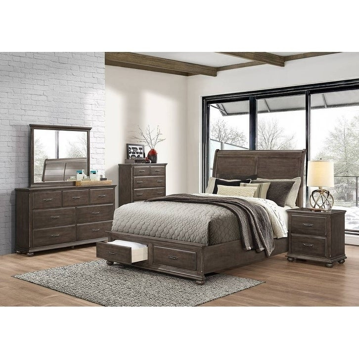 Simmons Casegoods Grayson Collection 5 Piece Bedroom Set Queenking intended for measurements 726 X 726