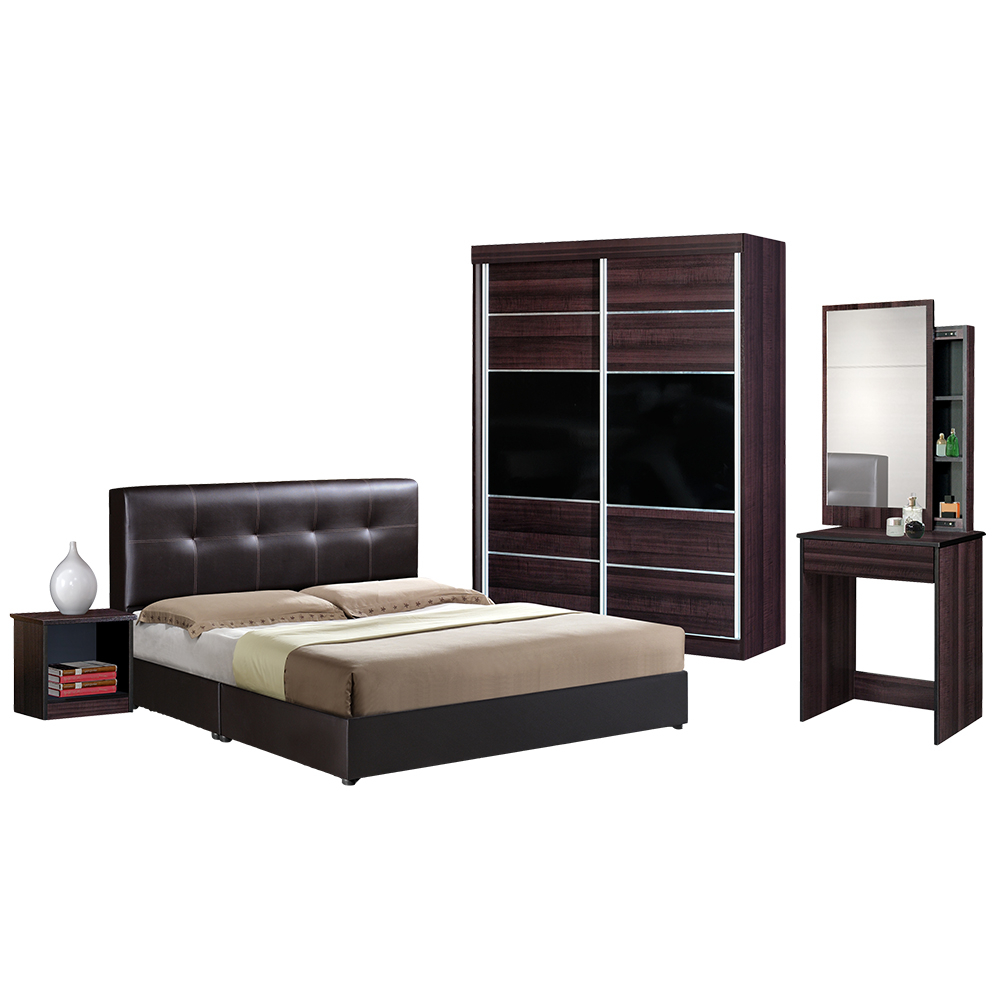Simple Bedroom Set with proportions 1000 X 1000