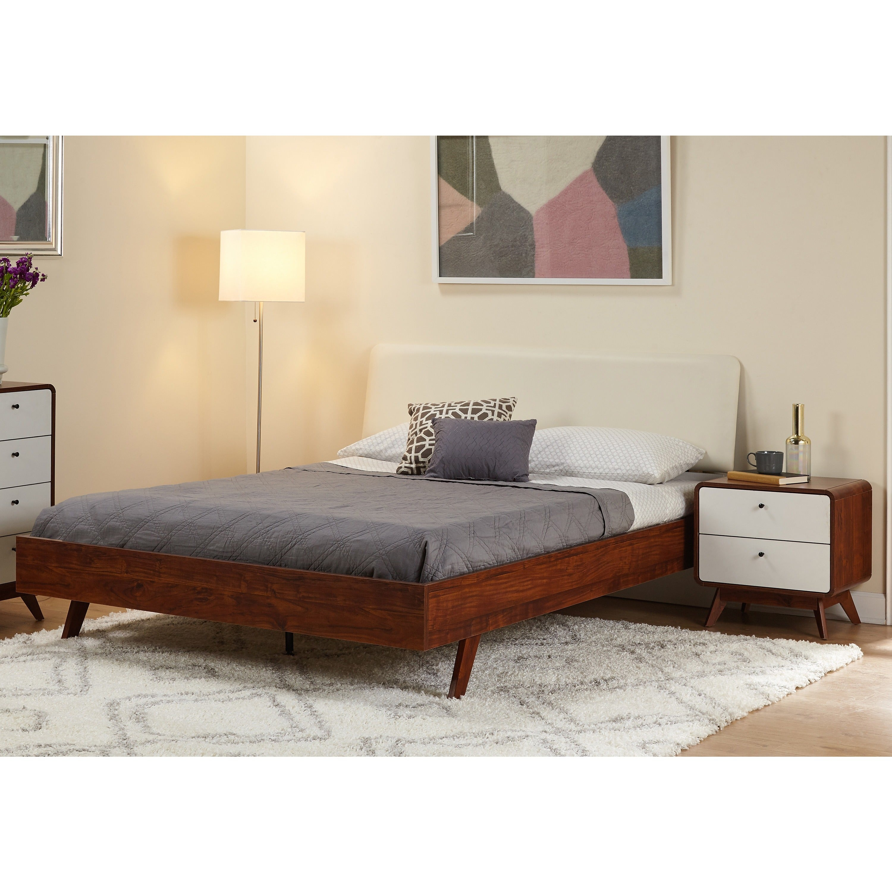 Simple Living Cassie Mid Century Bedroom Set for dimensions 3000 X 3000