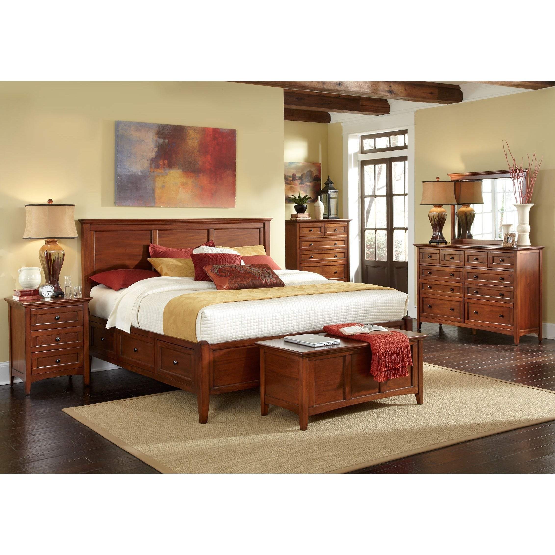 Simply Solid Aiden Solid Wood 7 Piece King Bedroom Collection regarding dimensions 2263 X 2263
