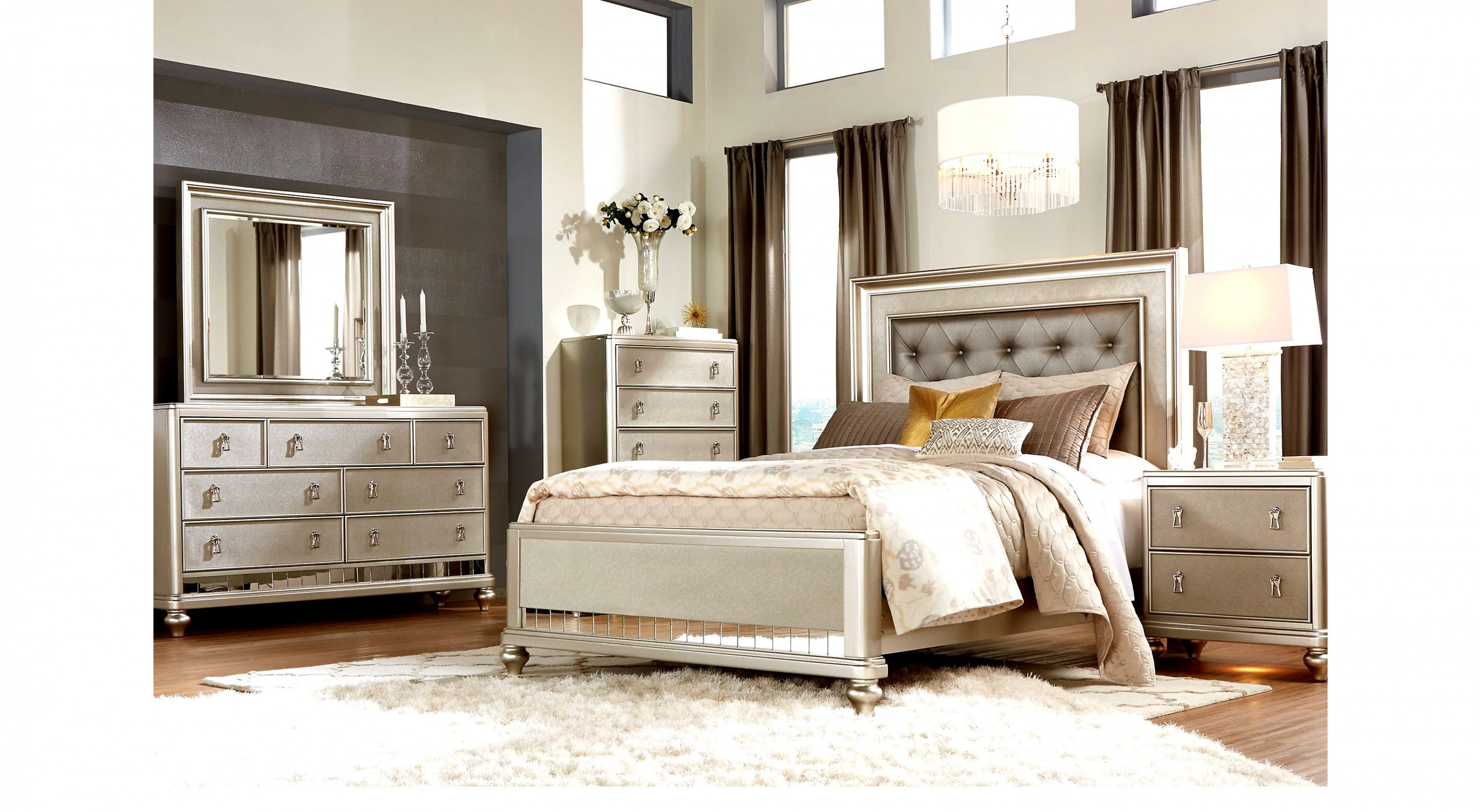 Sofia Vergara Paris 7 Pc Queen Bedroom In 2019 Dream Houses pertaining to measurements 3150 X 1729