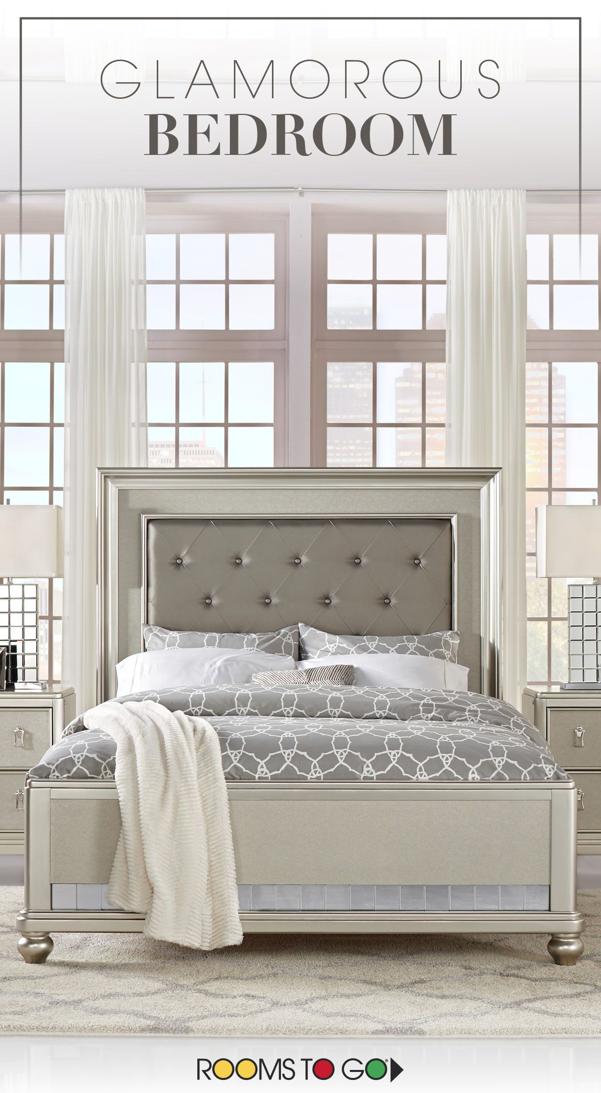 Sofia Vergara Paris Silver 5 Pc King Bedroom Dreamy Bedrooms with regard to size 1200 X 2180