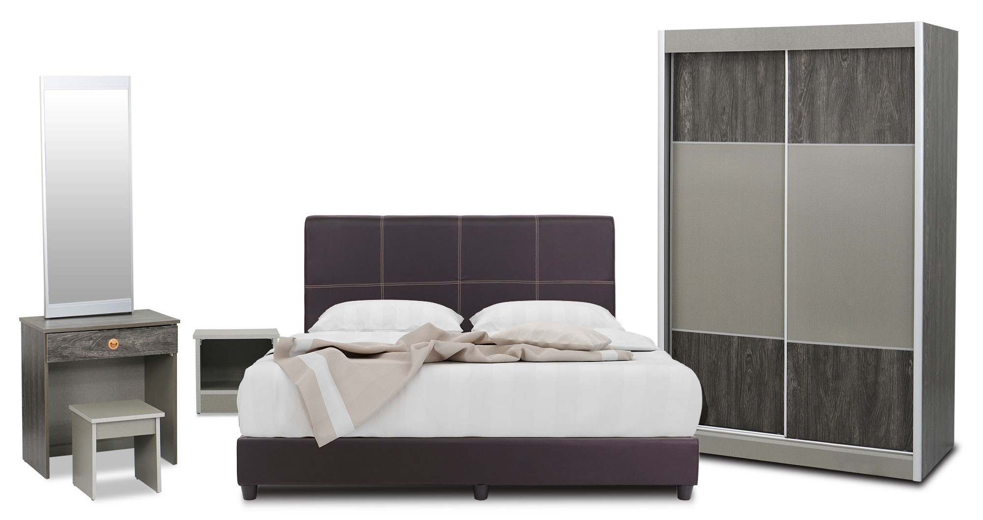 Solaris 5 Piece Bedroom Set Queen Size with regard to proportions 2000 X 1059