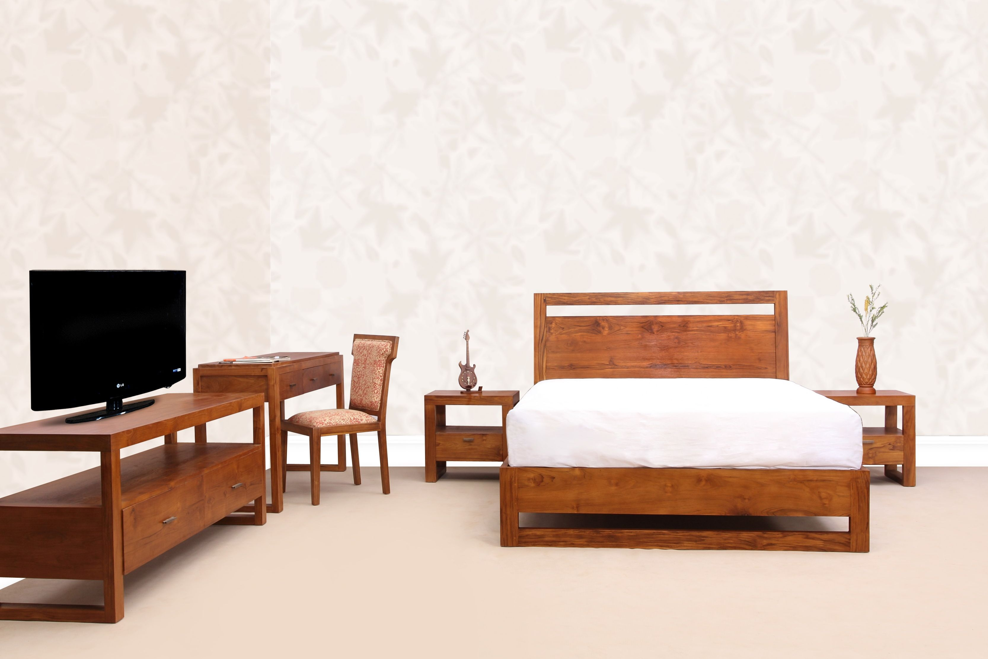 Solid Teak Wood Bedroom Set Made Of Indonesian Plantation Teak Wood intended for measurements 3333 X 2222