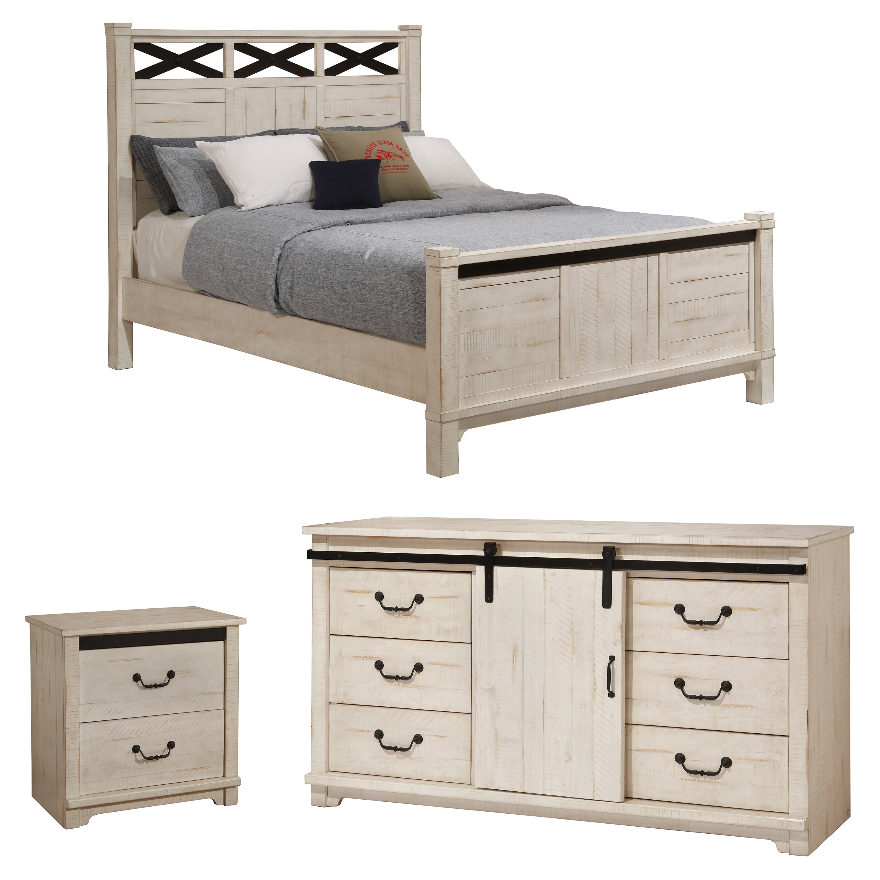 Solihull Farmhouse Platform Configurable Bedroom Set pertaining to size 3000 X 3000