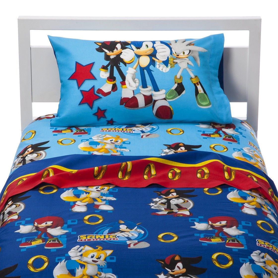 Sonic The Hedgehog Sheet Set Twin Home Twin Bed Sheets Twin for measurements 1120 X 1120