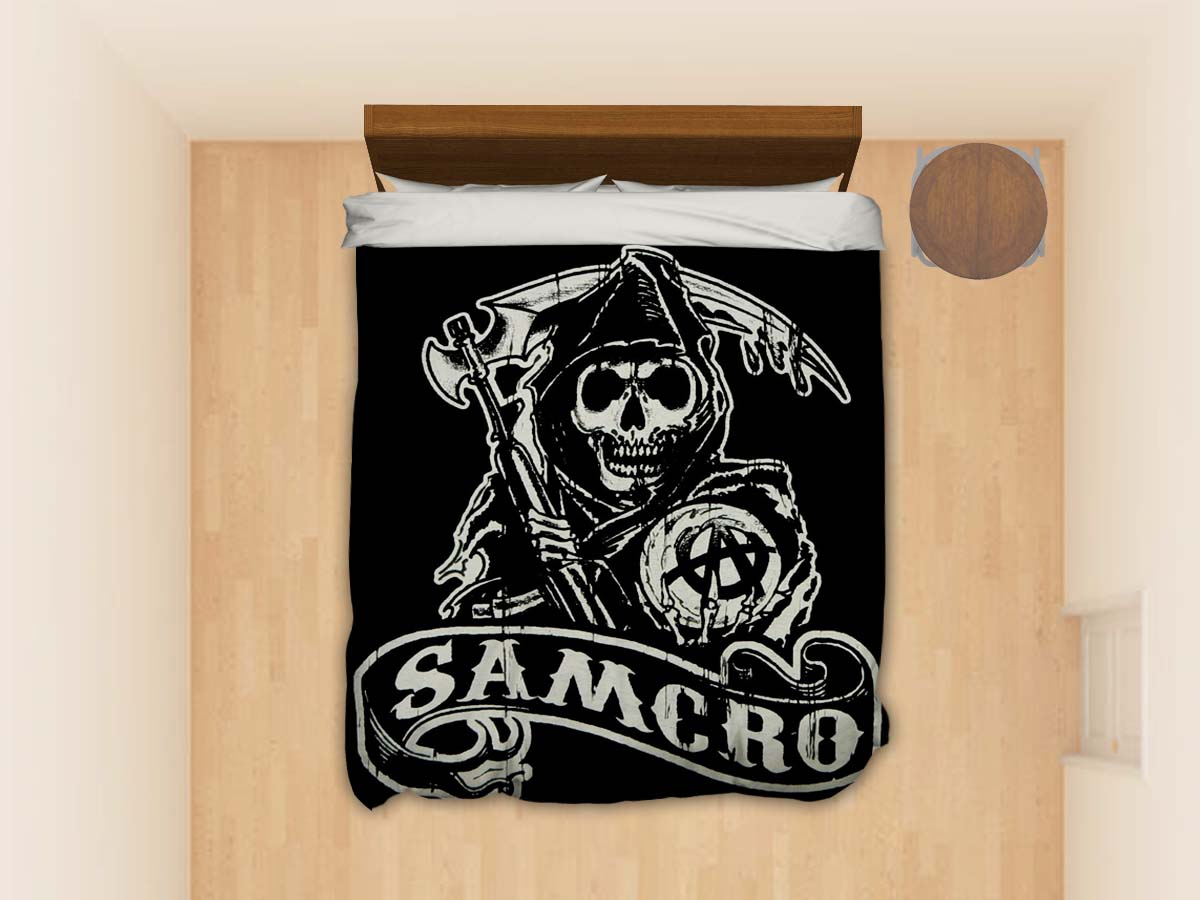 Sons Of Anarchy Tv Shows Series 1395 Duvet Covers Reversible Blanket Bedroom Decor Set with regard to sizing 1200 X 900