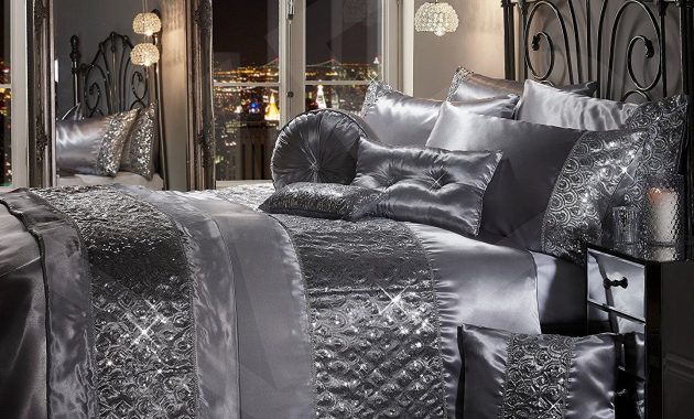 Sparkle Sequin Luxury Diamante Bedding Bedroom Collection intended for proportions 1440 X 1500