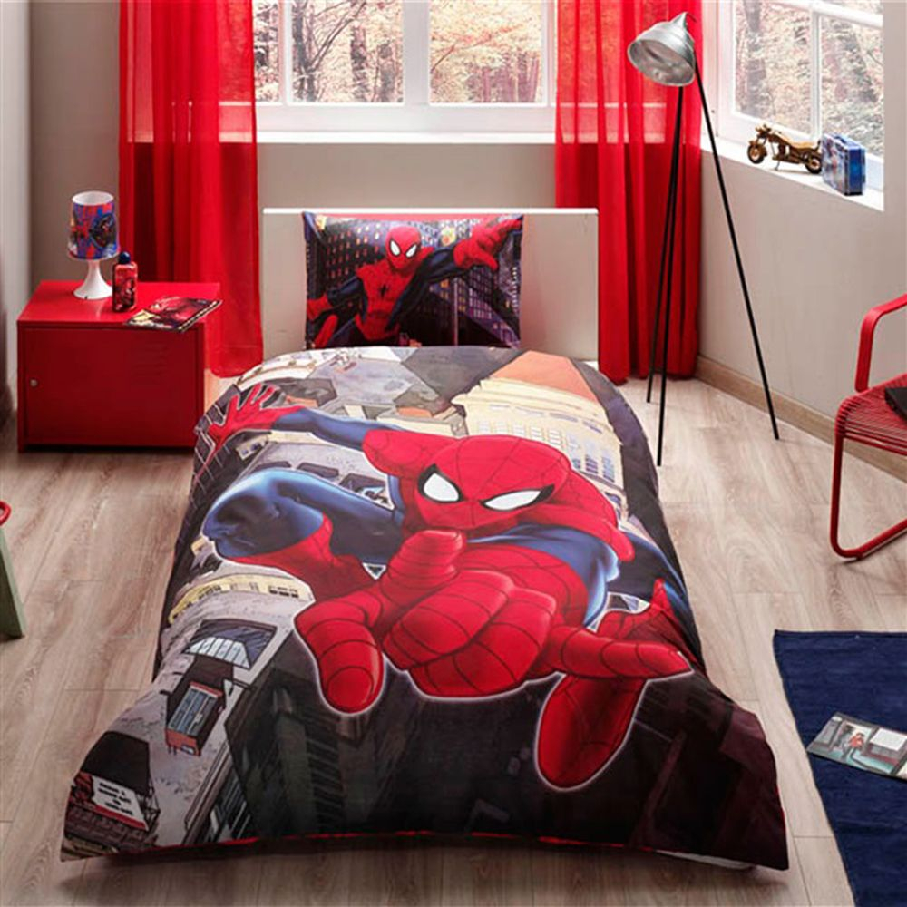 Spiderman Comforter Set Boys Teens Bedroom Marvel Comics Universe with regard to sizing 1000 X 1000