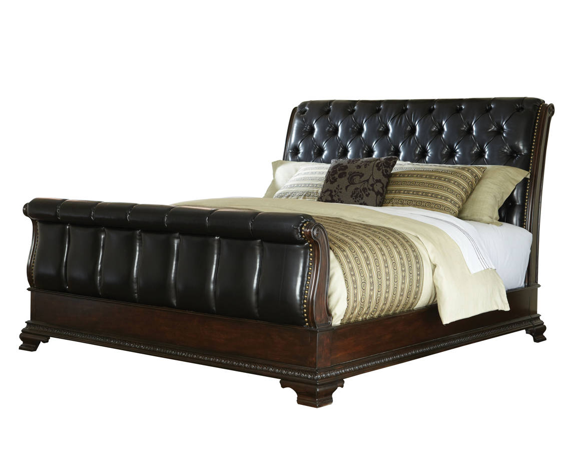 Standard Furniture Churchill Brown Queen Sleigh Bed The with regard to dimensions 1145 X 900