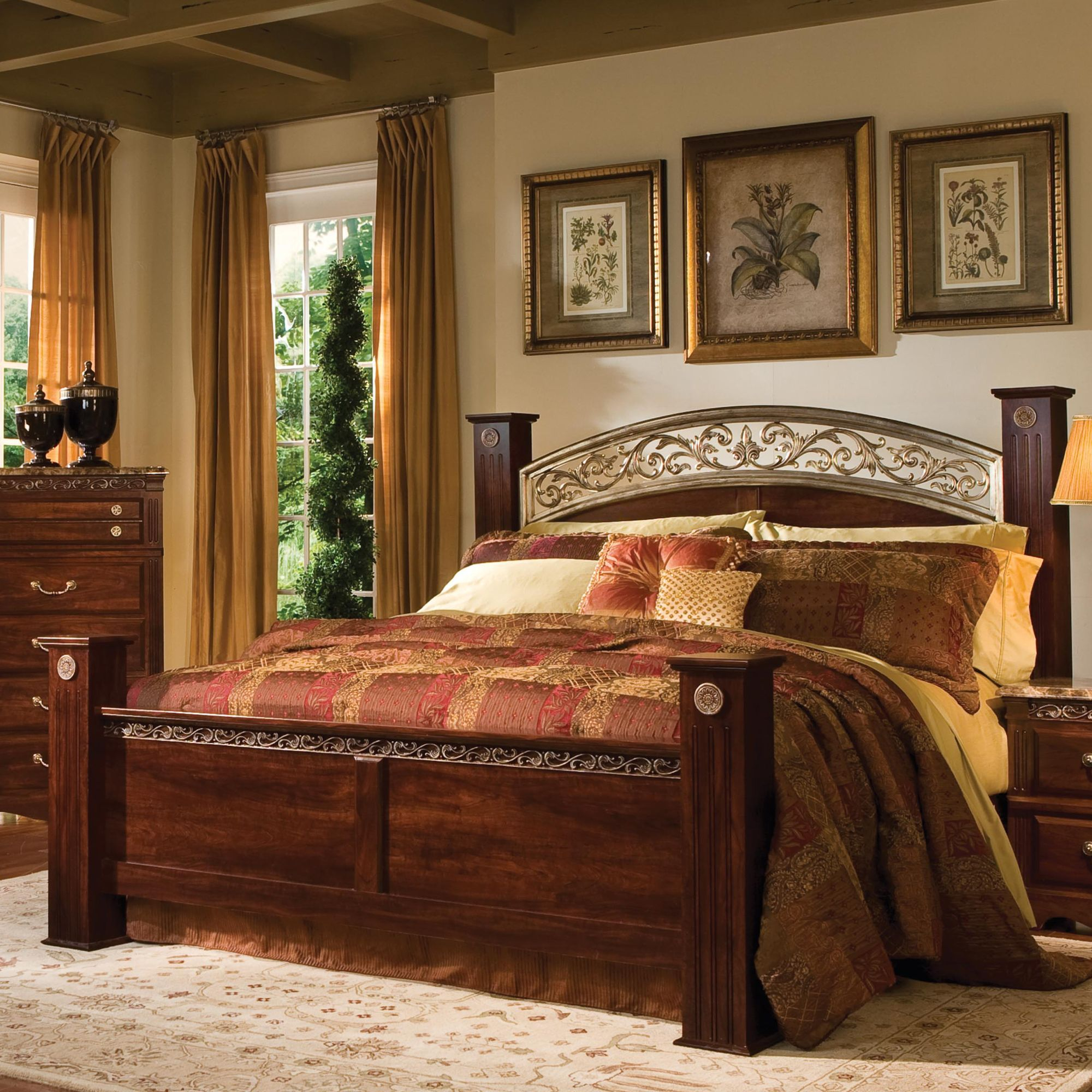 Standard Furniture Triomphe Four Poster Bedroom Collection My with regard to dimensions 2000 X 2000