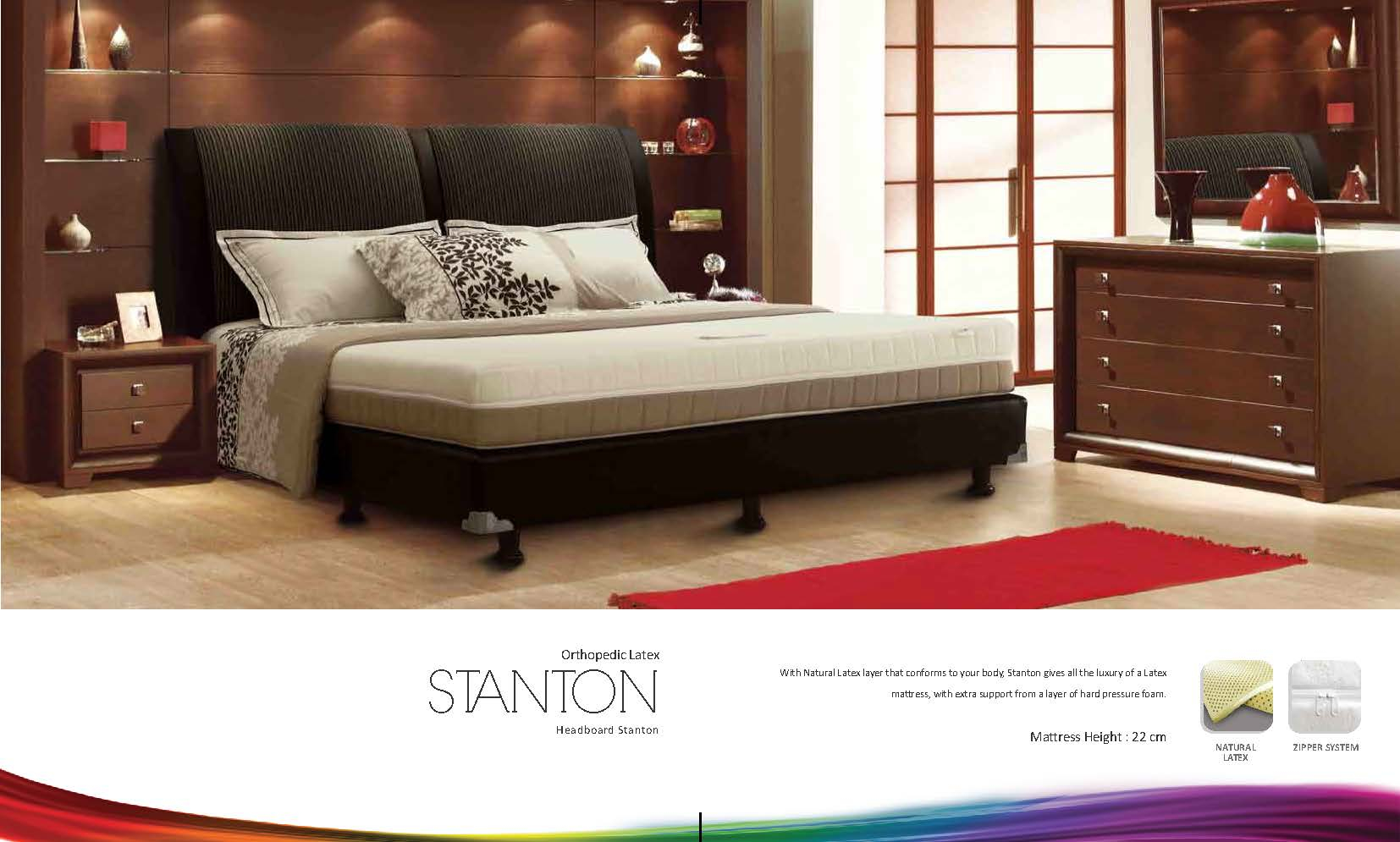 Stanton Orthopedic Latex Bed Set Tanpa Sandaran Toko Mebel Bangkit intended for dimensions 1654 X 995