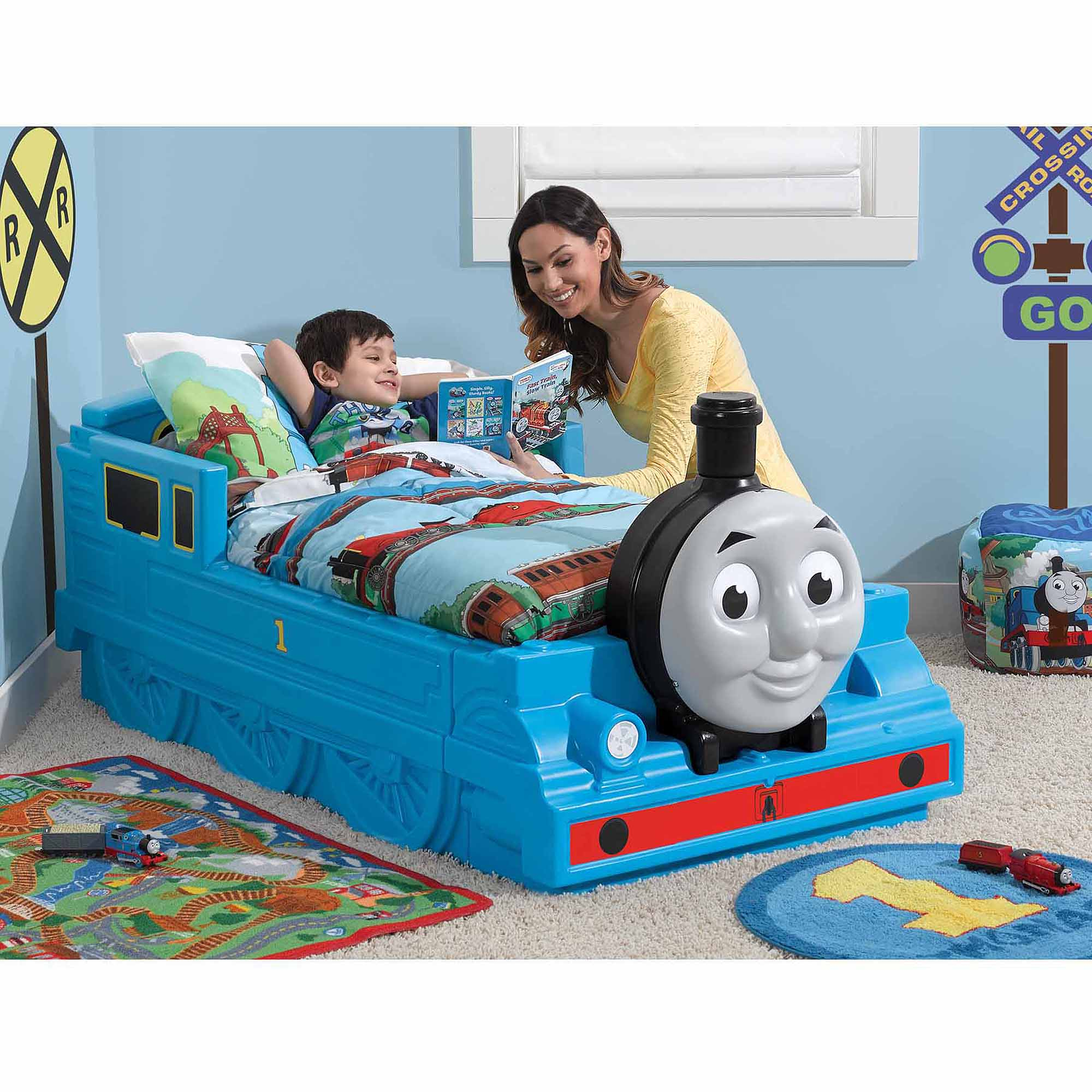 Step2 Thomas The Tank Engine Plastic Toddler Bed Blue with regard to proportions 2000 X 2000
