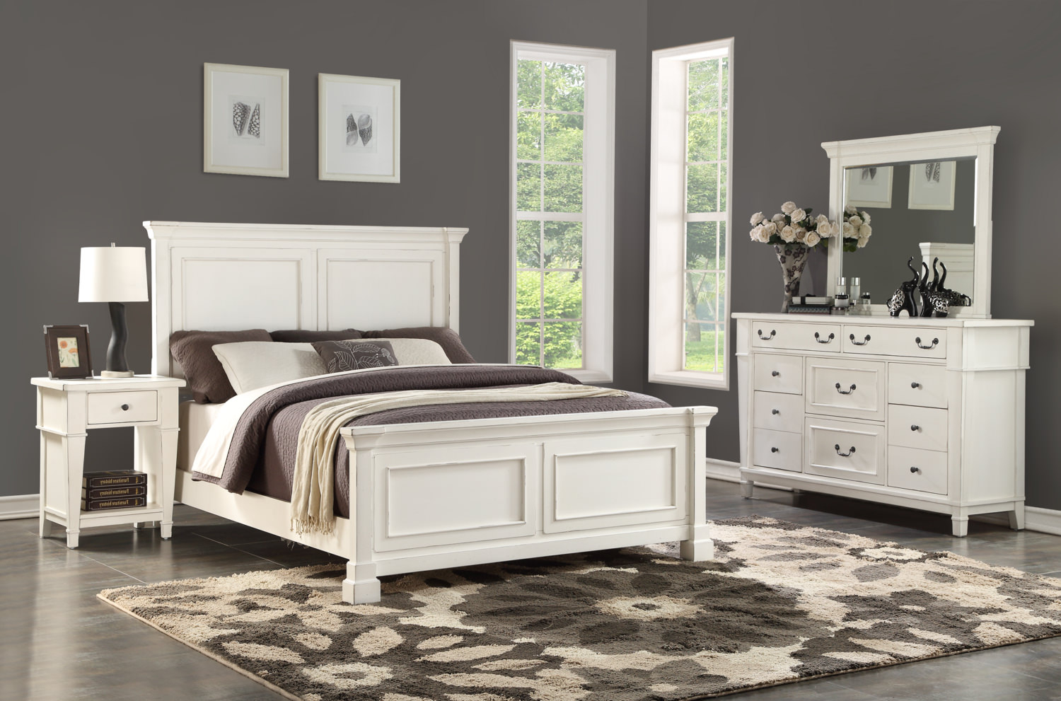 Stoney Creek Bedroom Suite With 1 Drawer Nightstand regarding proportions 1500 X 991