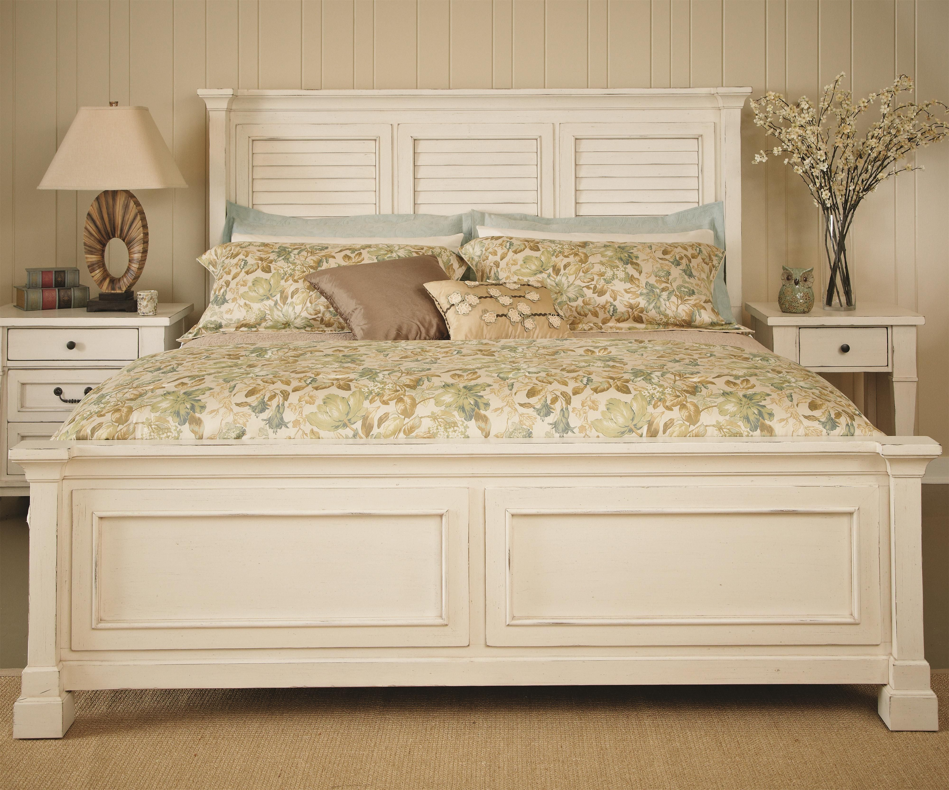 Stoney Creek King Bed With Shutter Headboard And Panel Footboard with regard to sizing 4000 X 3330