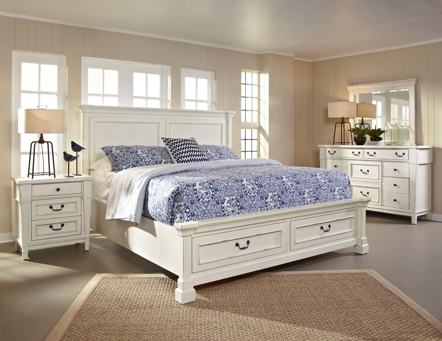 Stoney Creek Storage Bedroom Suite With 3 Drawer Nightstand inside proportions 1500 X 1159