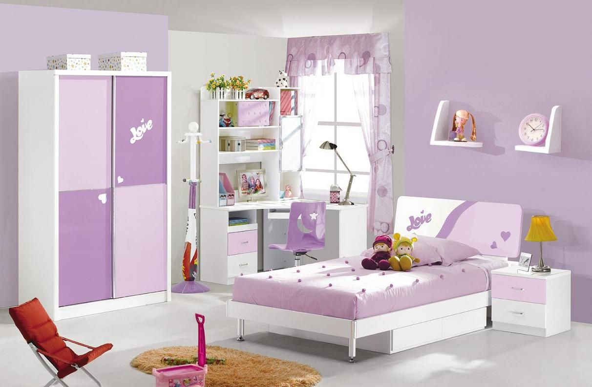 Stunning Childrens Bedroom Furniture Sets Kid Bedroom Purple And In in measurements 1212 X 792