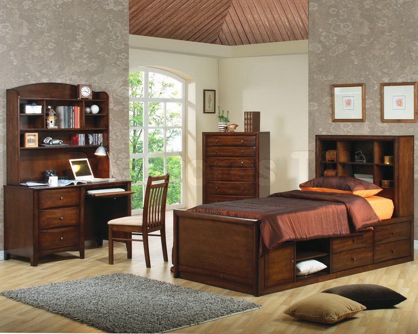 Stunning Youth Bedroom Sets Darlanefurniture Desk Bedroom Set Desk with regard to dimensions 1449 X 1160