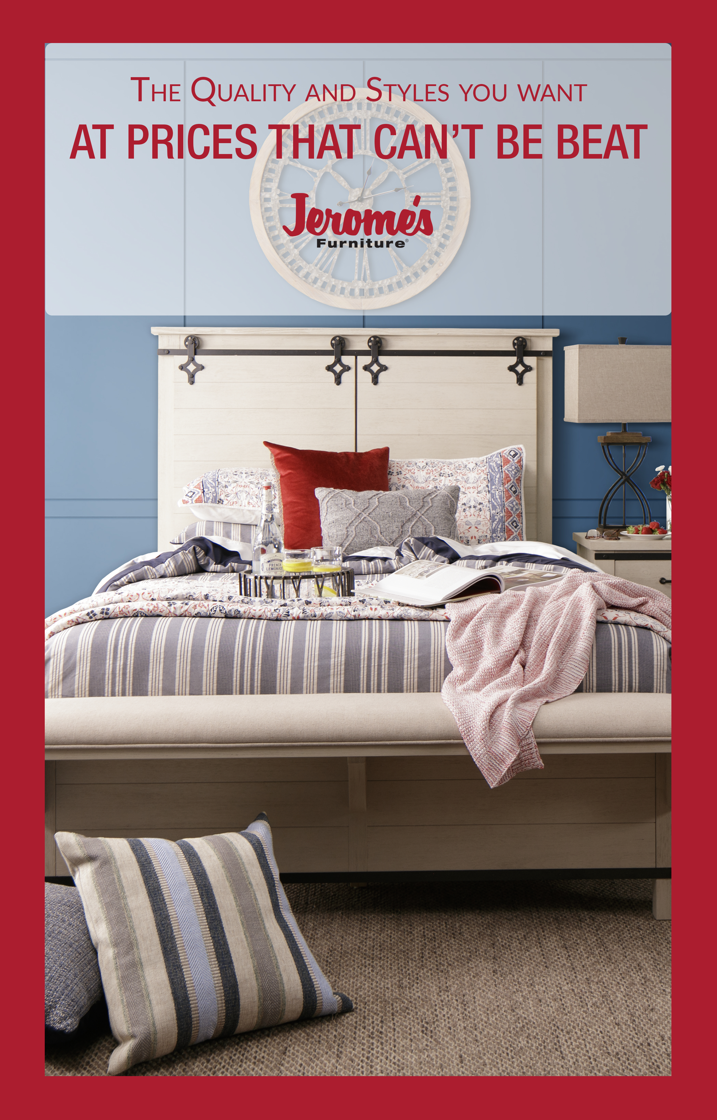 Style Your Bedroom With Jeromes Willow Ridge Transitional Style for size 2500 X 3905