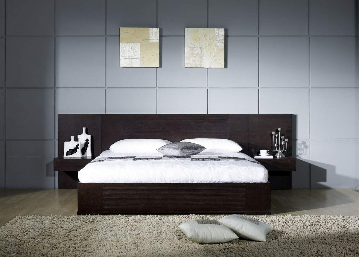 Stylish Wood Elite Platform Bed inside proportions 1200 X 859