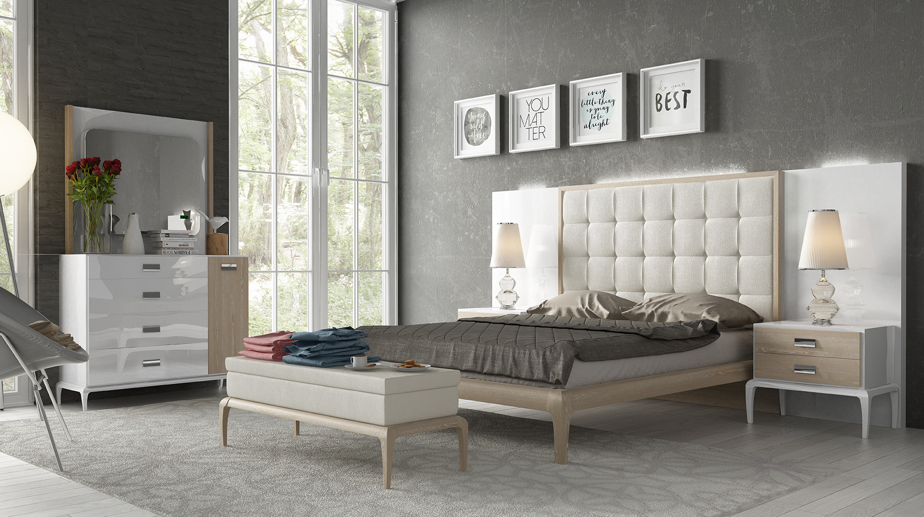 Stylish Wood High End Bedroom Furniture With Extra Storage within proportions 1800 X 1008