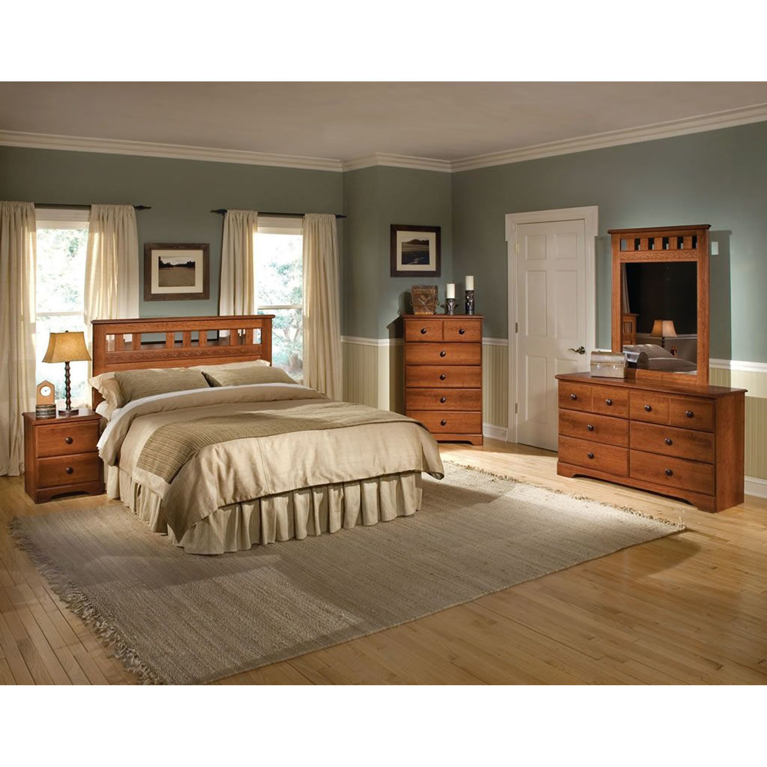 Suffield Queen Standard 5 Piece Bedroom Set with proportions 1500 X 1500