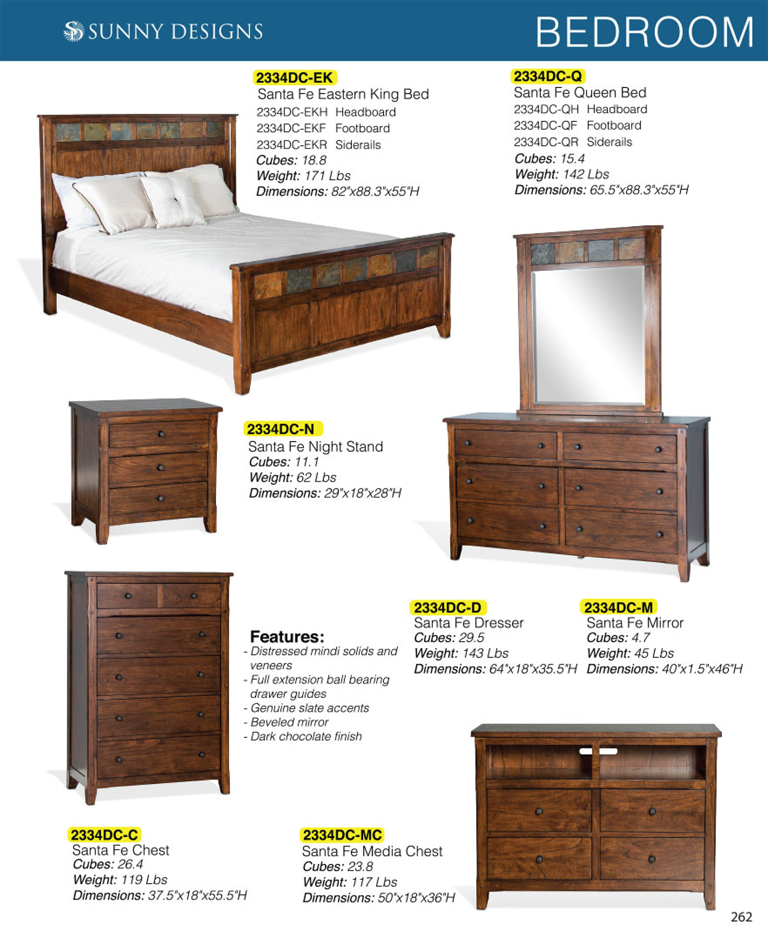 Sunny Designs Santa Fe Bedroom Furniture With Prices Als Woodcraft with regard to size 1500 X 1833