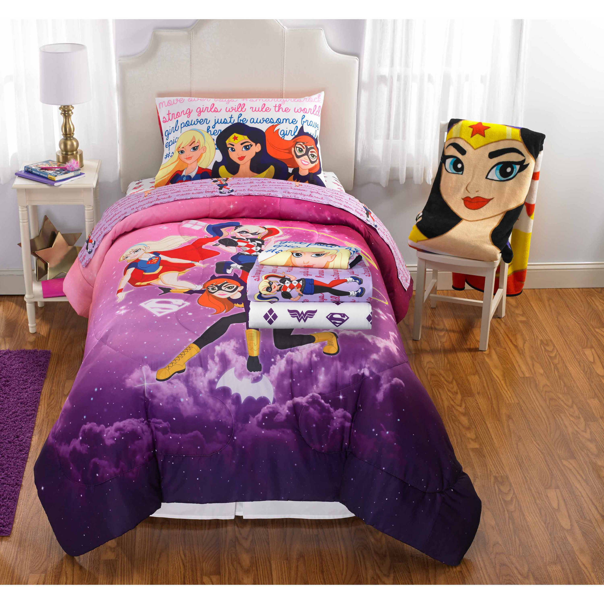 Superhero Girls Comic Girl Kids Bedding Bed In A Bag Bedding Set within proportions 2000 X 2000