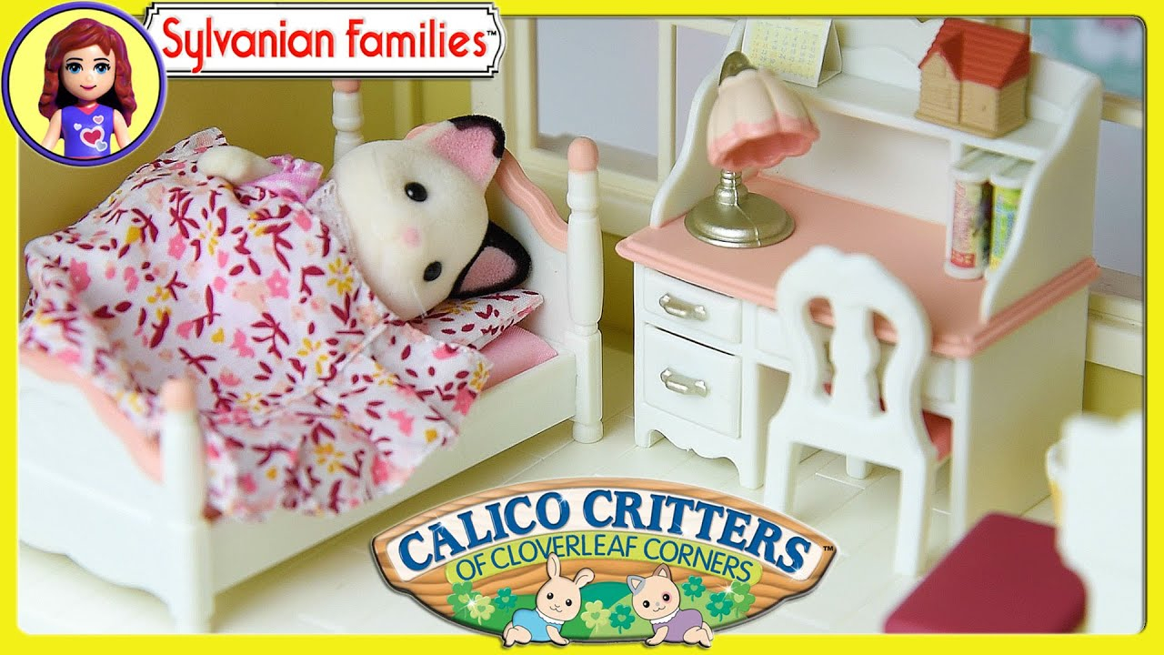 Sylvanian Families Calico Critters Girls Bedroom Set Unboxing Review Play Kids Toys regarding measurements 1280 X 720