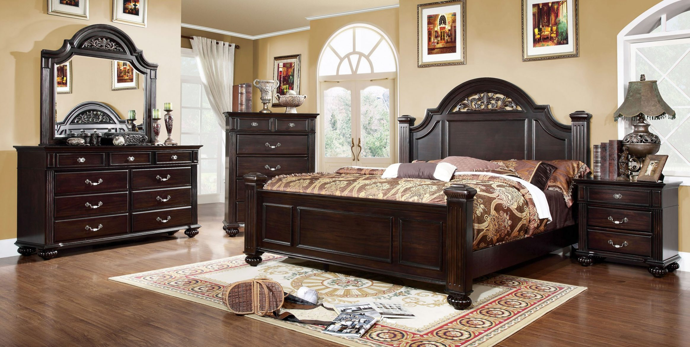 Syracuse 5 Pc Bedroom Set Walnut Bedroom Sets Syracuse Ny 3 in measurements 2328 X 1171