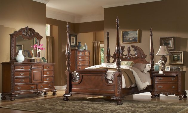 Tall Poster Rice Bedroom Set inside measurements 2046 X 1607