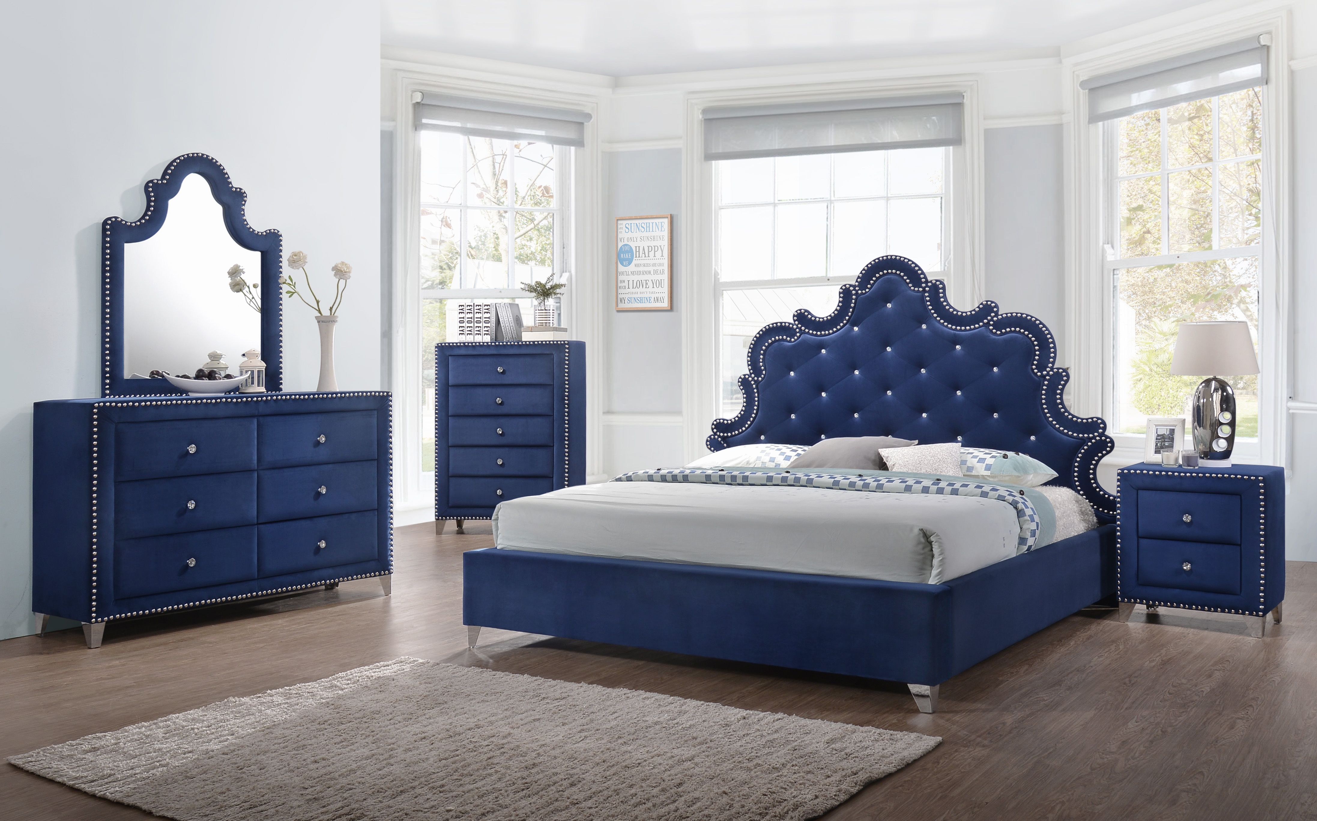 The Caroline Bedroom Set Meridian Furniture Features A Custom in size 4387 X 2736