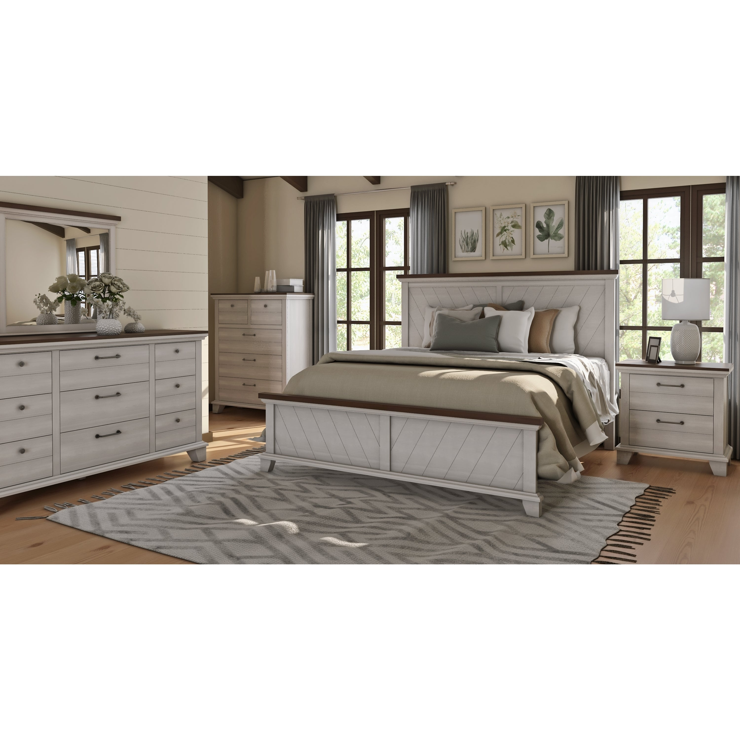 The Gray Barn Overlook Rustic 6 Piece Bedroom Set in measurements 3000 X 3000