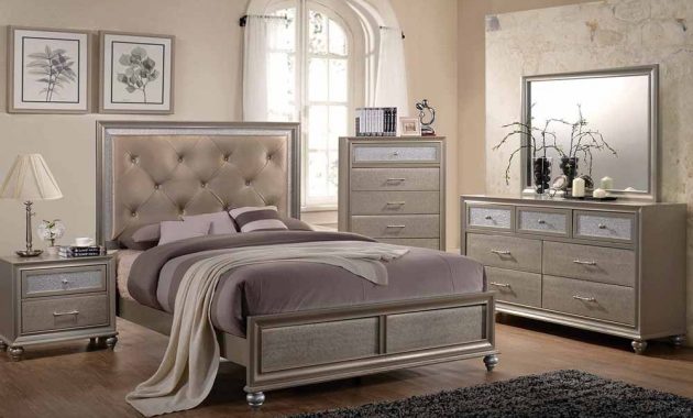 The Lila Bedroom Set Is The Perfect Glamorous Escape A Faux Silk inside size 1000 X 793