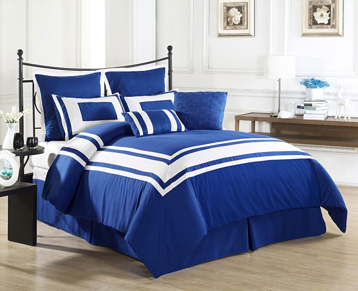 The Lux Decor Queen Blue Comforter Set Reviews Comforter Sets with measurements 1500 X 1217