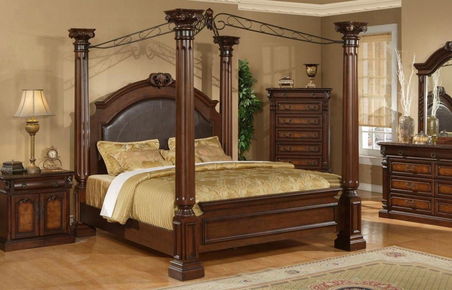 The Montecito Canopy Cal King Bed Lee Furniture Orange County throughout proportions 1500 X 964