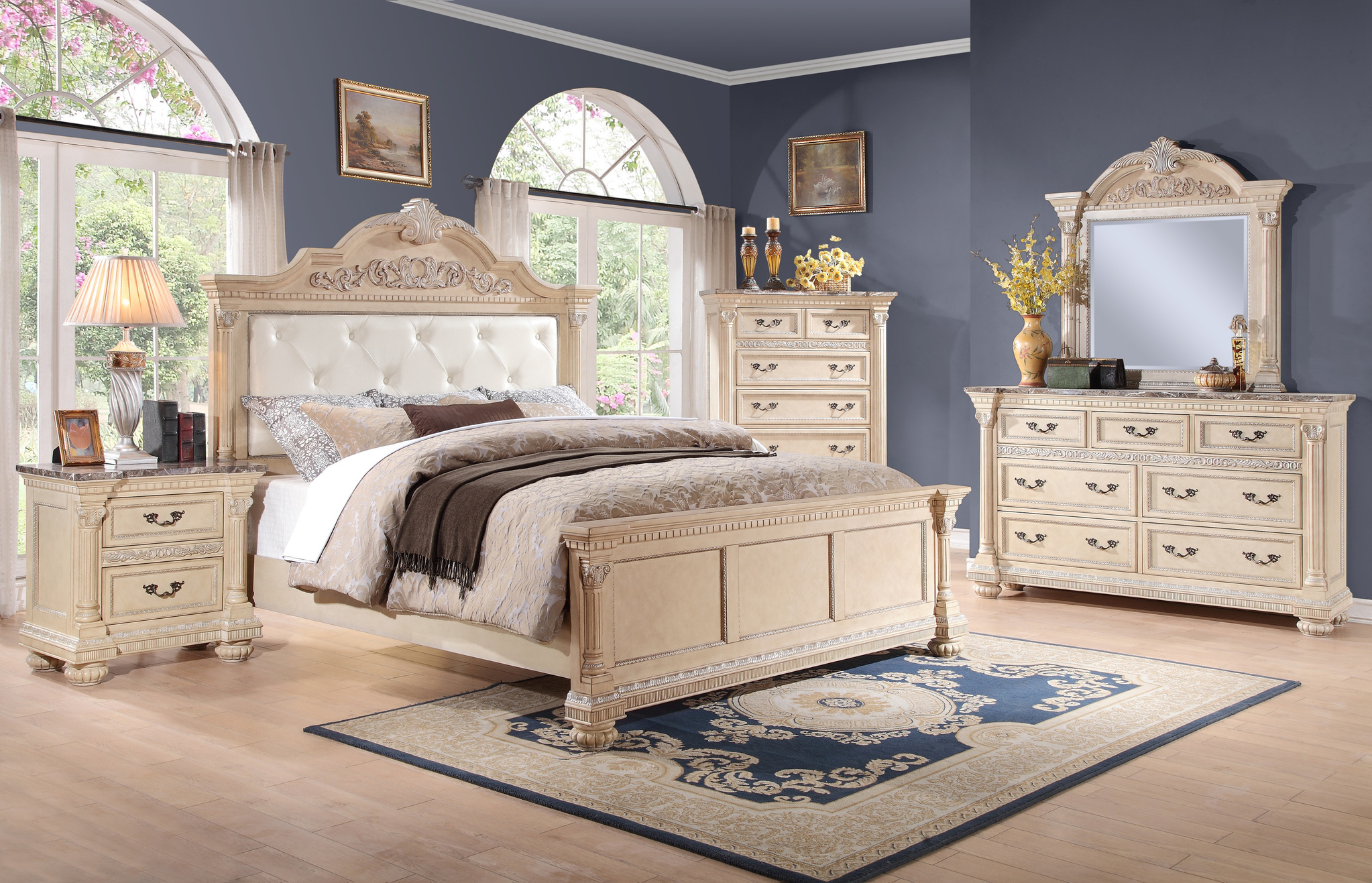 The Russian Hill Whitewash Bedroom Collection Bedroom Furniture pertaining to dimensions 2046 X 1317