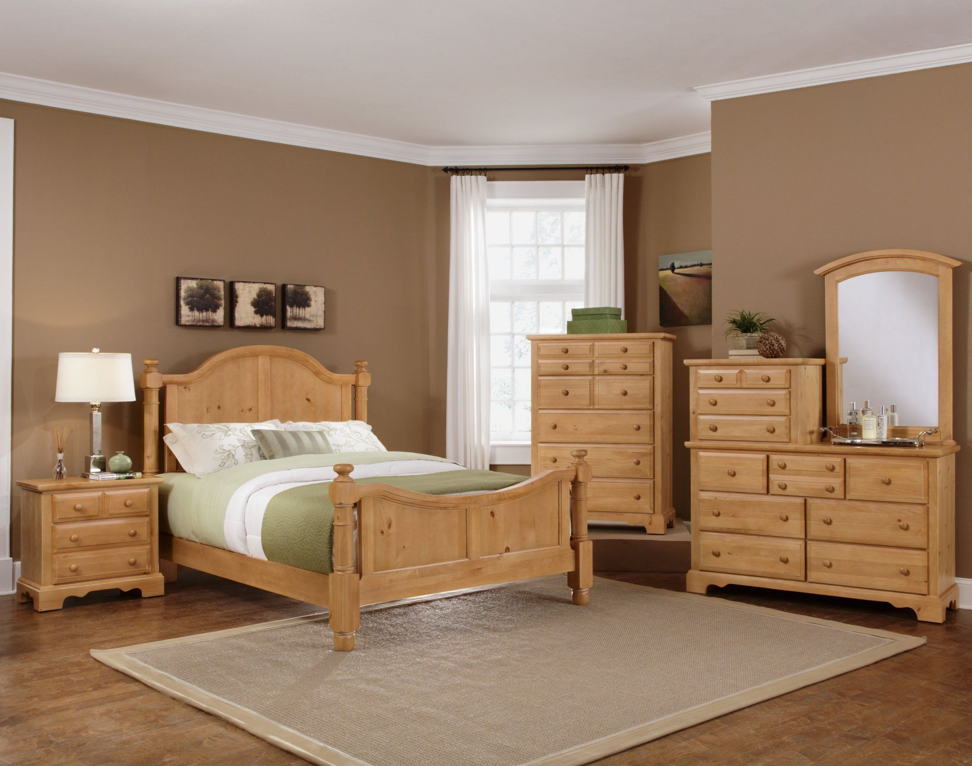 The Vaughan Bassett Farmhouse Washed Pine Bedroom Suite At Miller inside proportions 2000 X 1576
