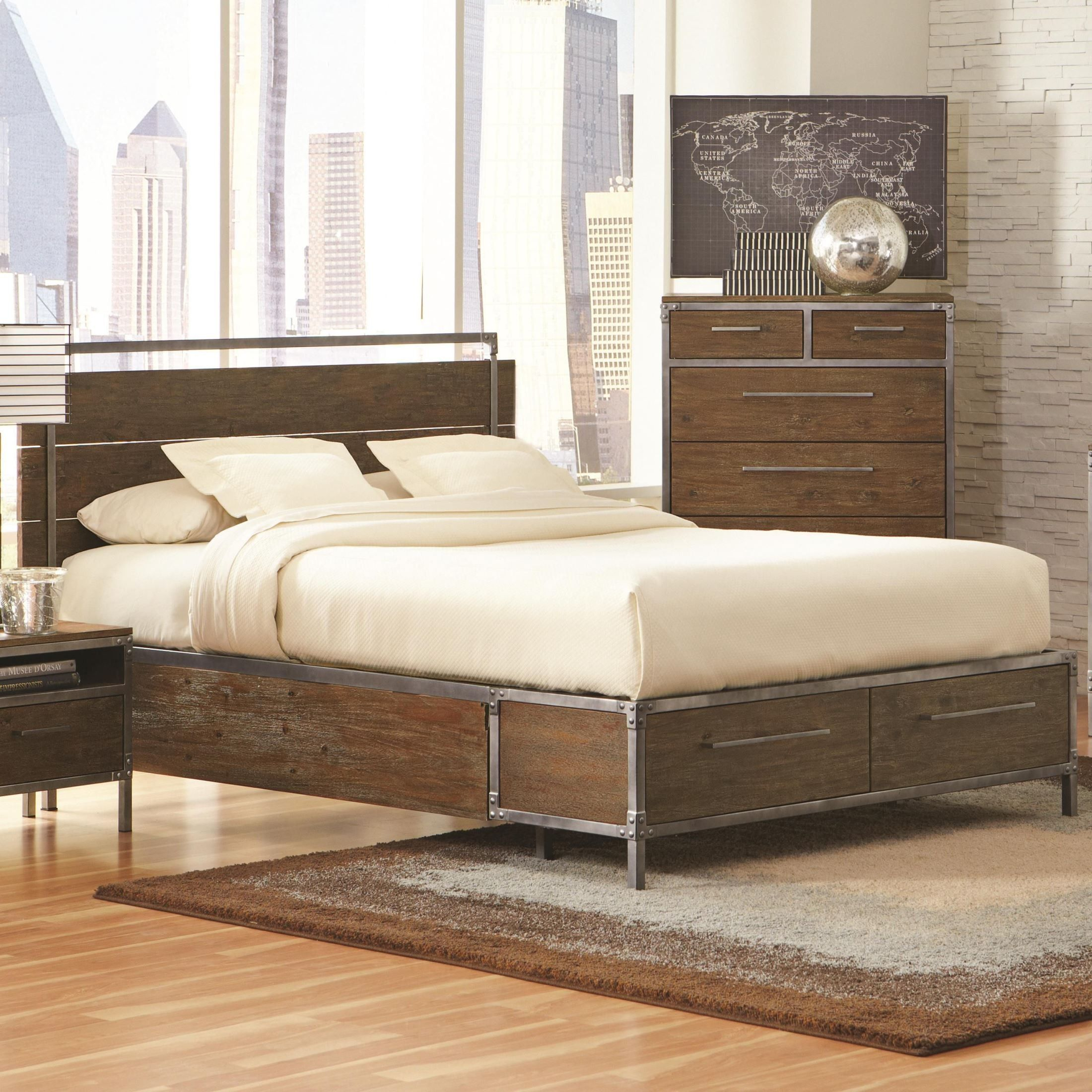 This Edgy Industrial Bed Will Be A Great Focal Point For Your Artsy intended for size 2200 X 2200